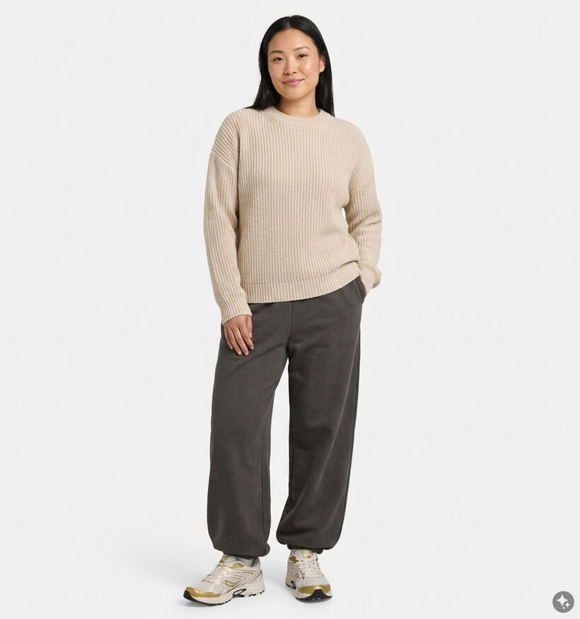 Vero Moda Curve Miro Pantalon Balloon en Brun fonc&eacute; pour femmes (382205)