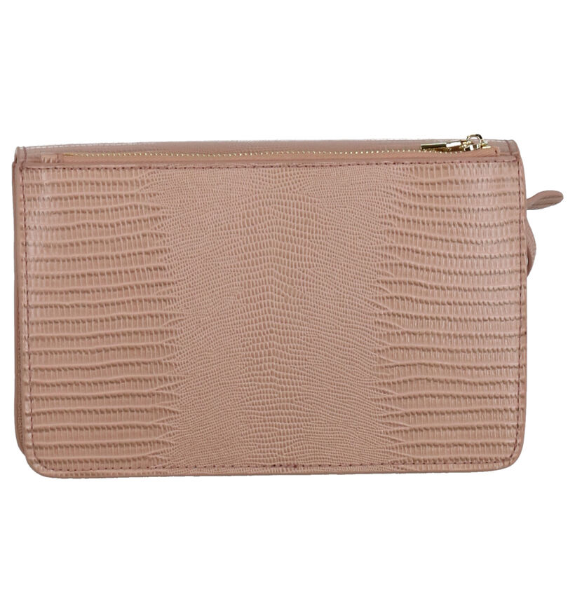 Kisses of Pearl Michelle Roze Crossbody Tas in kunstleer (273746)