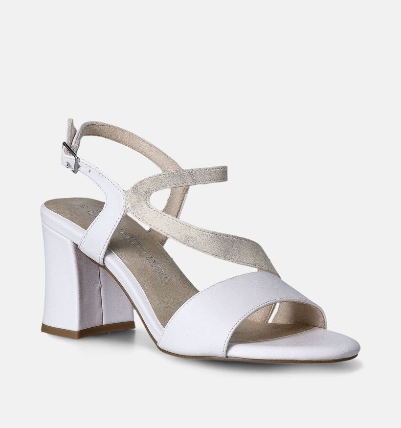 Marco Tozzi Sandales à talons en Blanc pour femmes (354233)