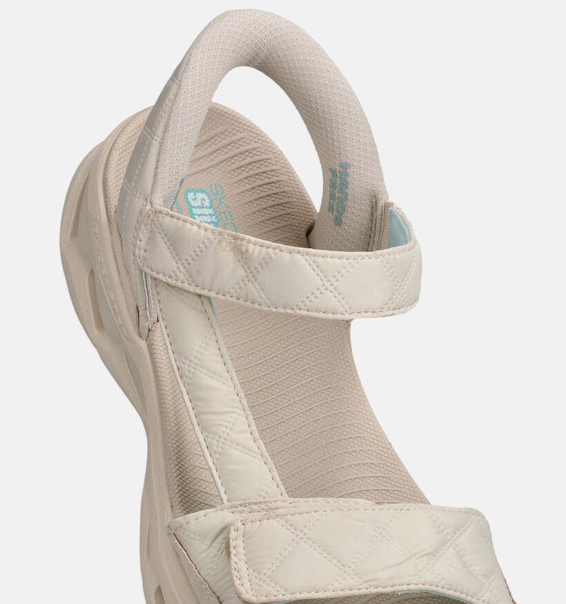 Skechers Go Walk Glide-Step Witte Sandalen voor dames (371247)