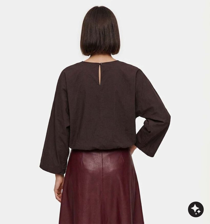 Vila Laluna Donkerbruine Blouse voor dames (379767)
