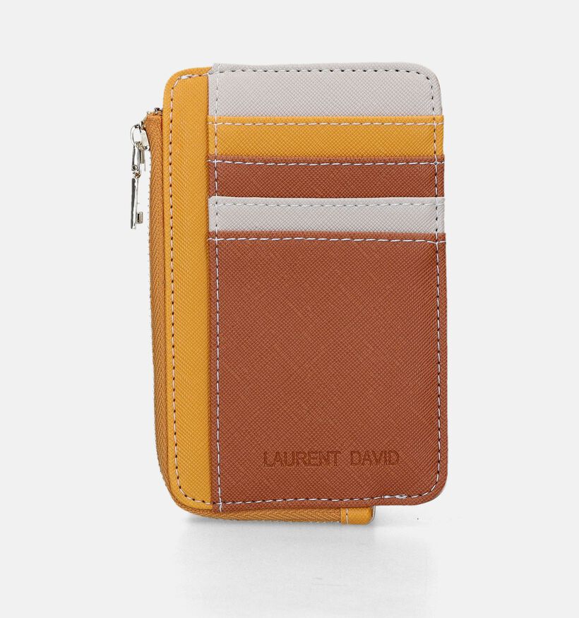 Laurent David Marie 008 Porte-monnaie zippé en Marron pour femmes (342642)