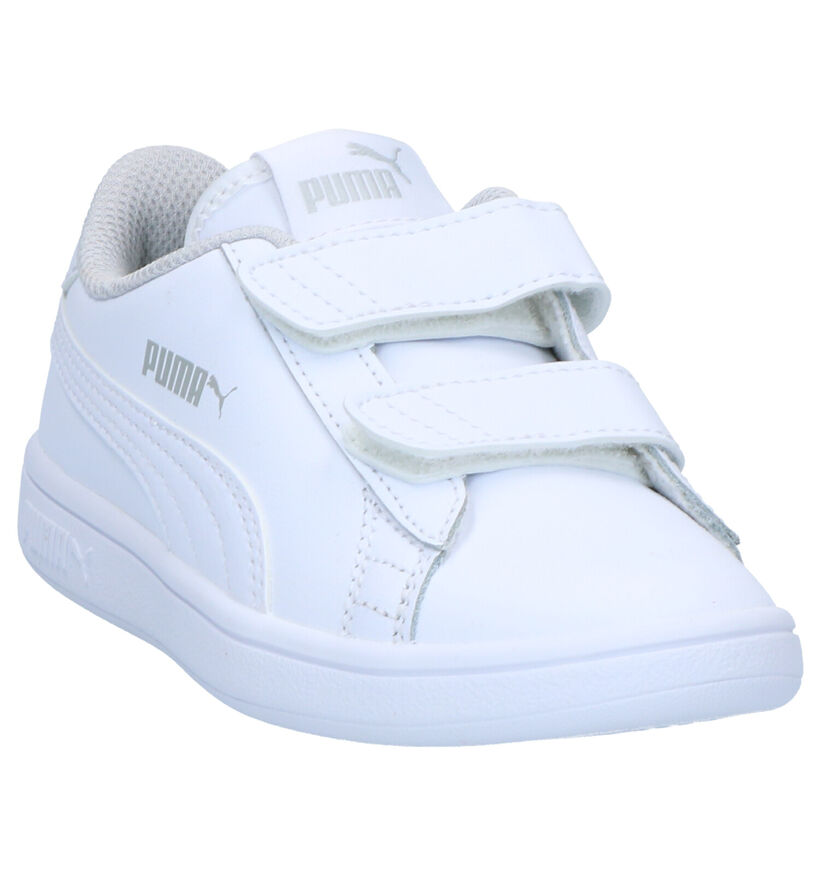 Puma Smash Witte Sneakers in kunstleer (265647)