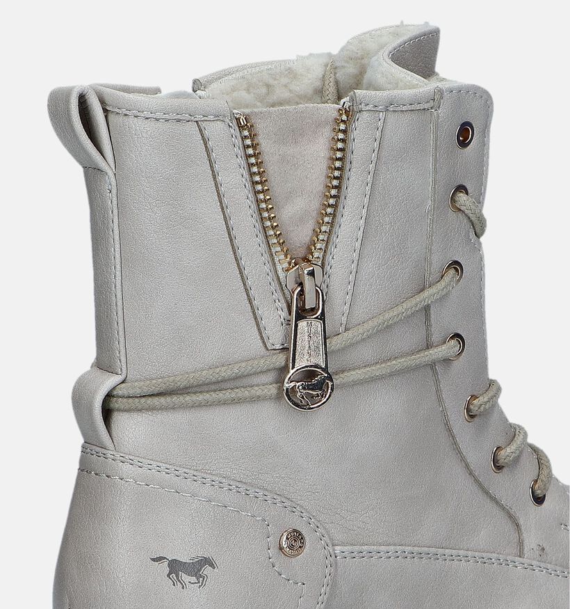 Mustang Ecru Bottines voor dames (347379)