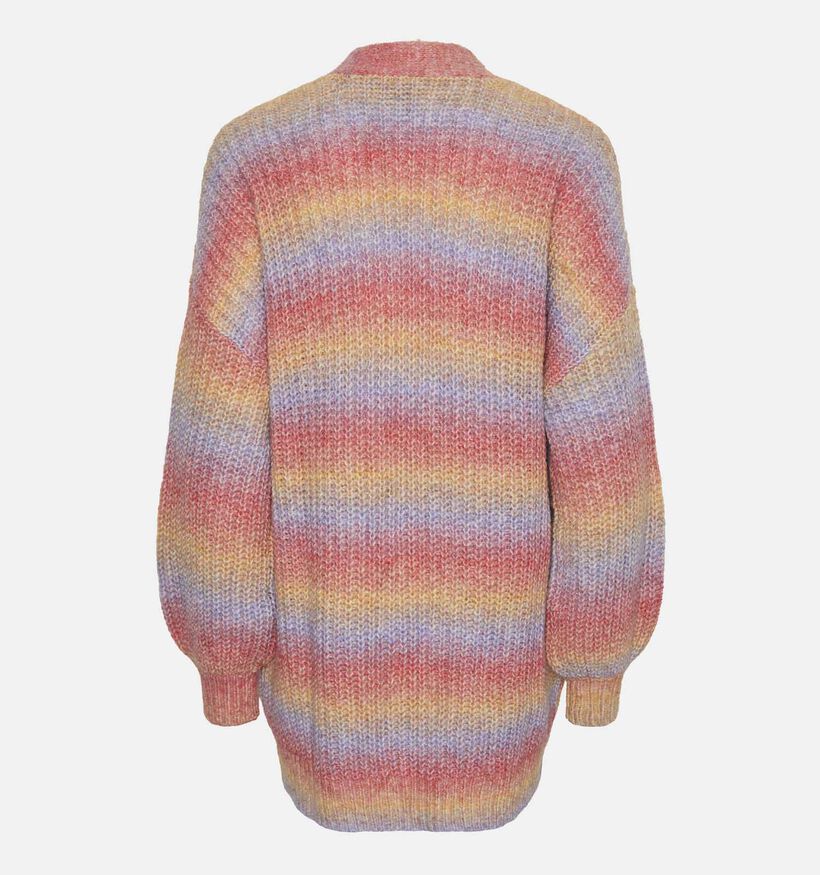 Pieces Sillo Oranje Gebreide cardigan voor dames (342967)