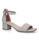Tamaris Comfort Blauwe Sandalen in daim (323049)