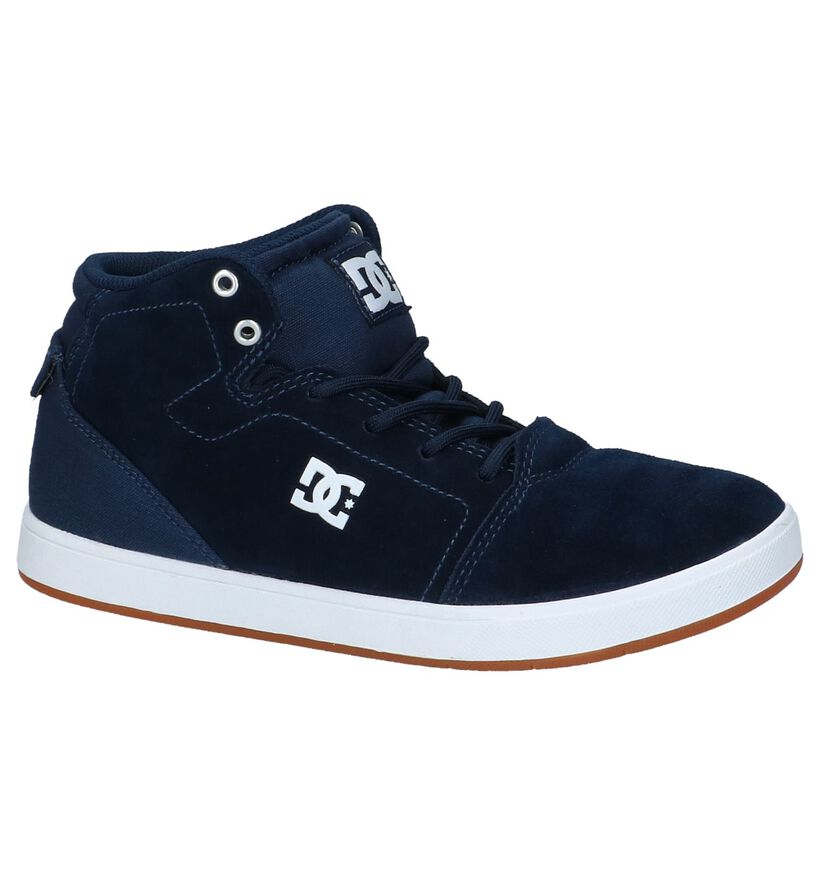 DC Shoes Baskets de skate en Bleu foncé en daim (207908)