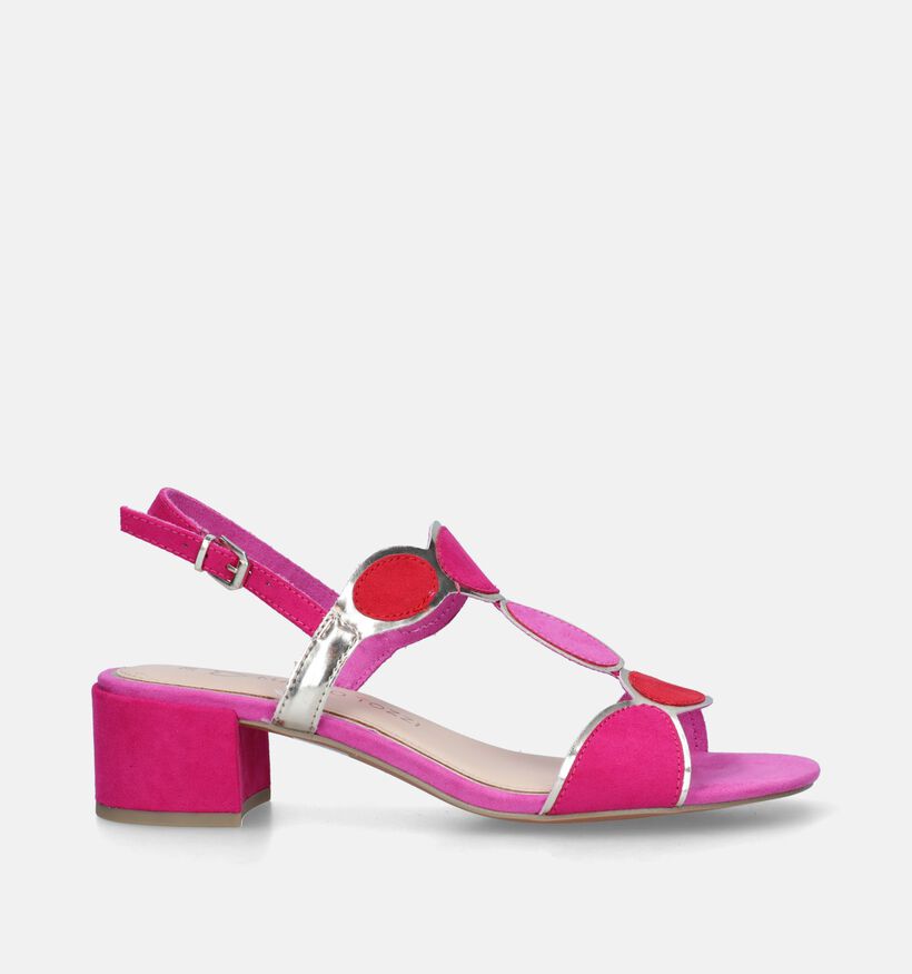 Marco Tozi Fuchsia Sandalen Met Blokhak voor dames (338346)