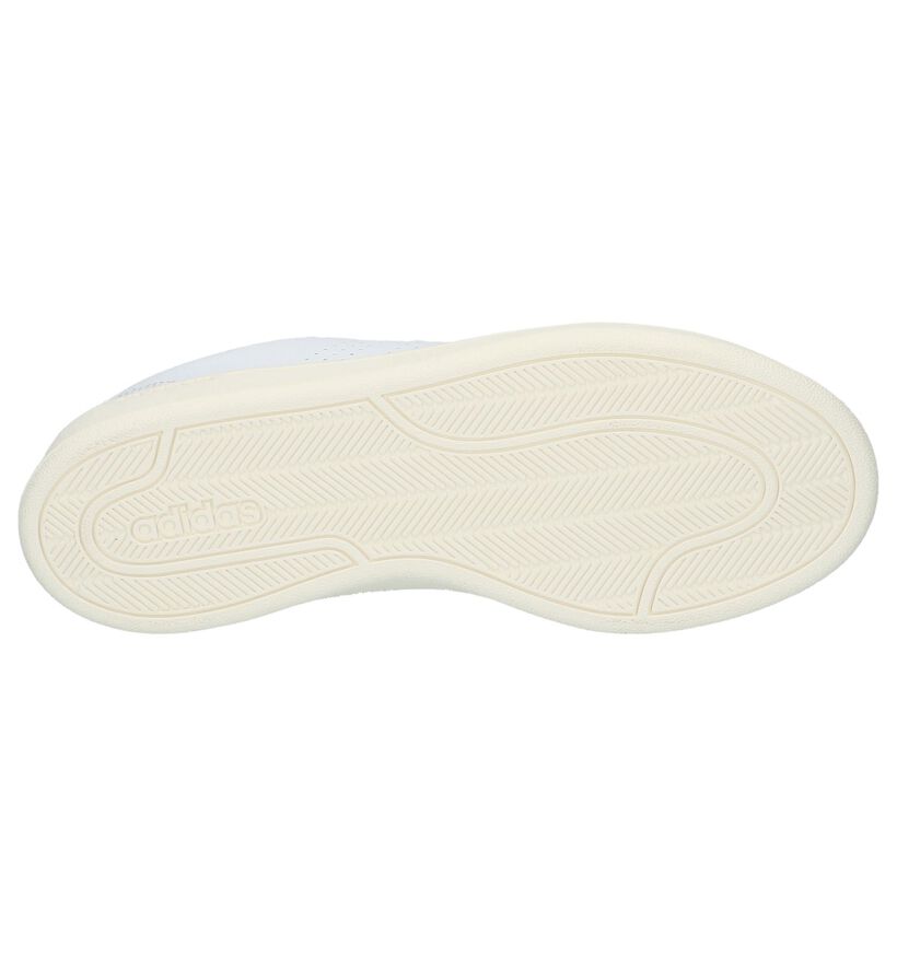 adidas Cloudfoam Adventage Baskets en Blanc en simili cuir (218293)