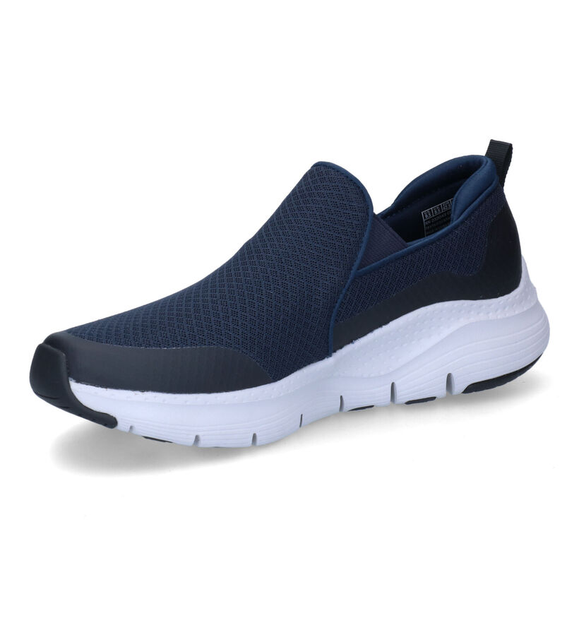 Skechers Arch Fit Banlin Blauwe Slip-on Sneakers in stof (302241)