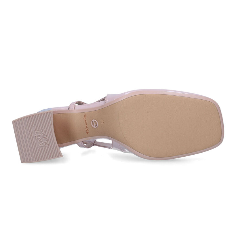 Tamaris escarpins slingback avec talon carré en Rose pour femmes (320577)