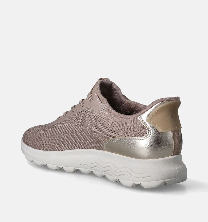 Geox Spherica Beige Sneakers voor dames (351692) - geschikt voor steunzolen