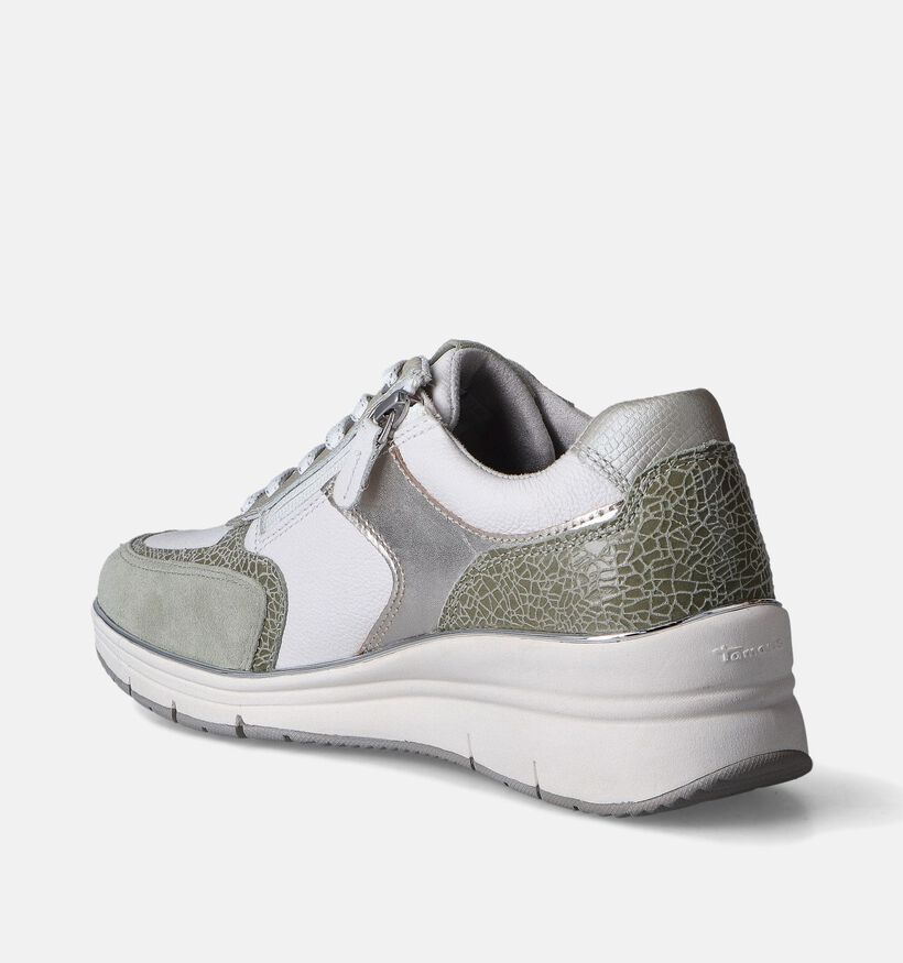 Tamaris Pure Realx Groene Sneakers voor dames (351592) - geschikt voor steunzolen