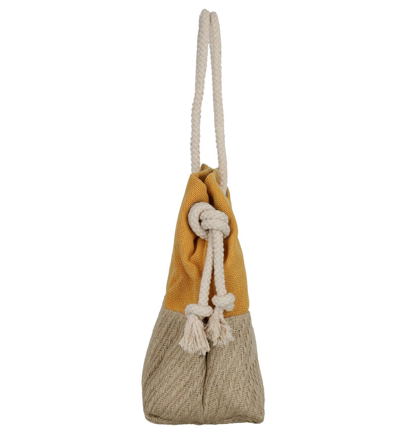 Woomen Lys Vegan Gele Shopper in stof (274834)