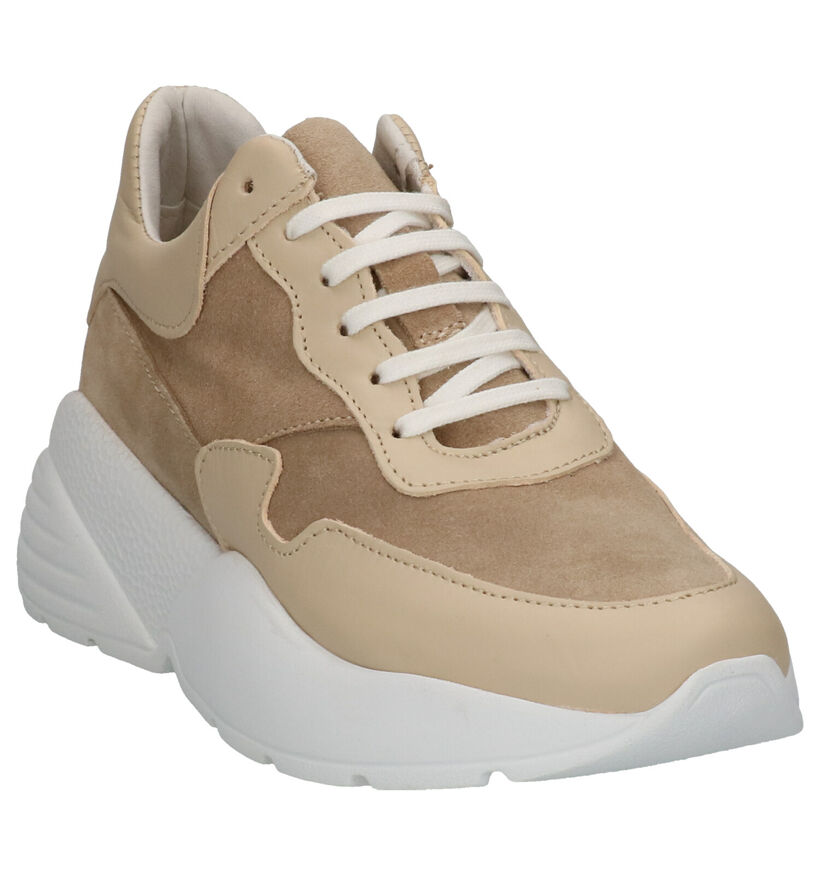 Via Limone Baskets casual en Cognac en daim (264967)