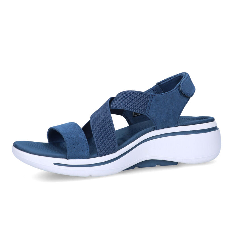 Skechers Go Walk Arch Fit Treasured Blauwe Sandalen voor dames (338829)