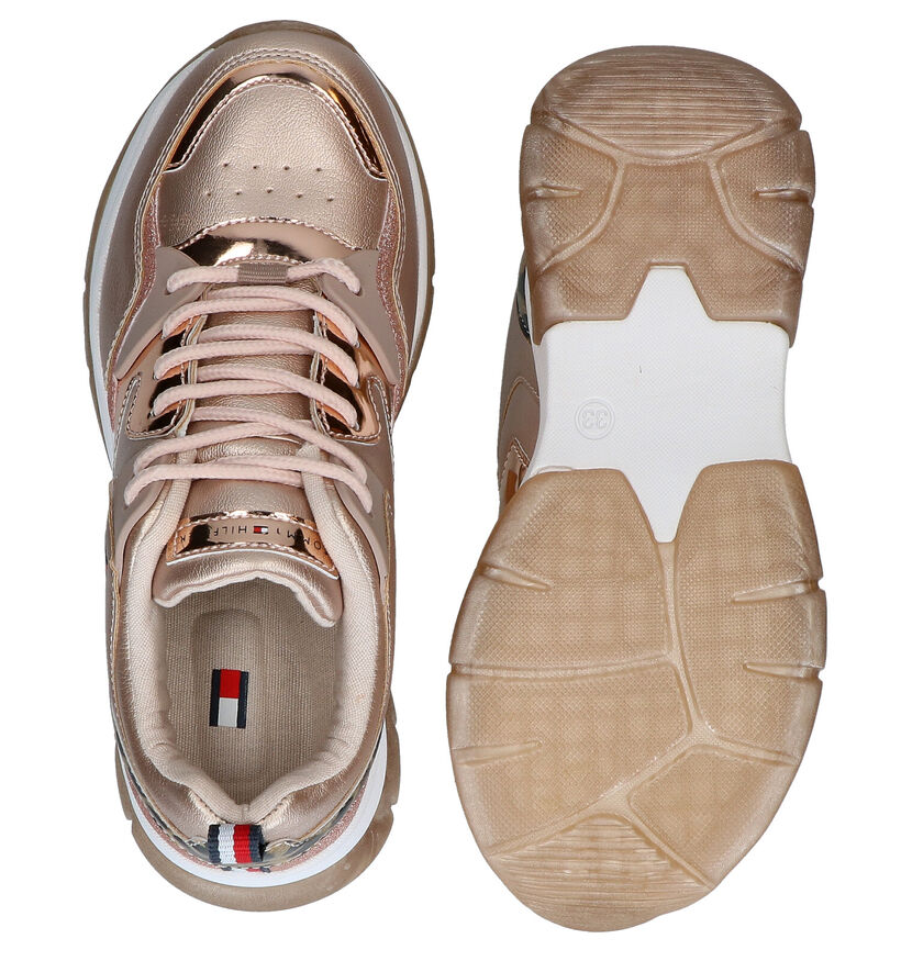 Tommy Hilfiger Rose Golden Sneakers in kunstleer (279912)