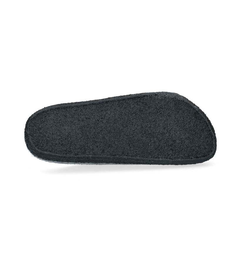 Birkenstock Zermatt Grijze Pantoffels in wol (294860)