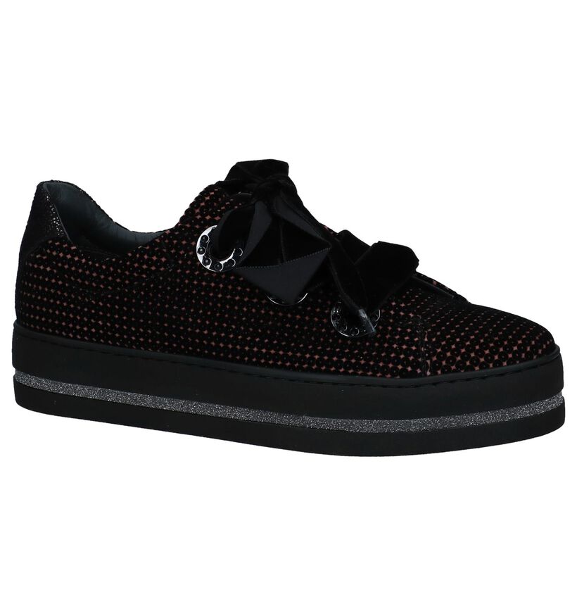 Maripé Chaussures à lacets en Noir en daim (230567)
