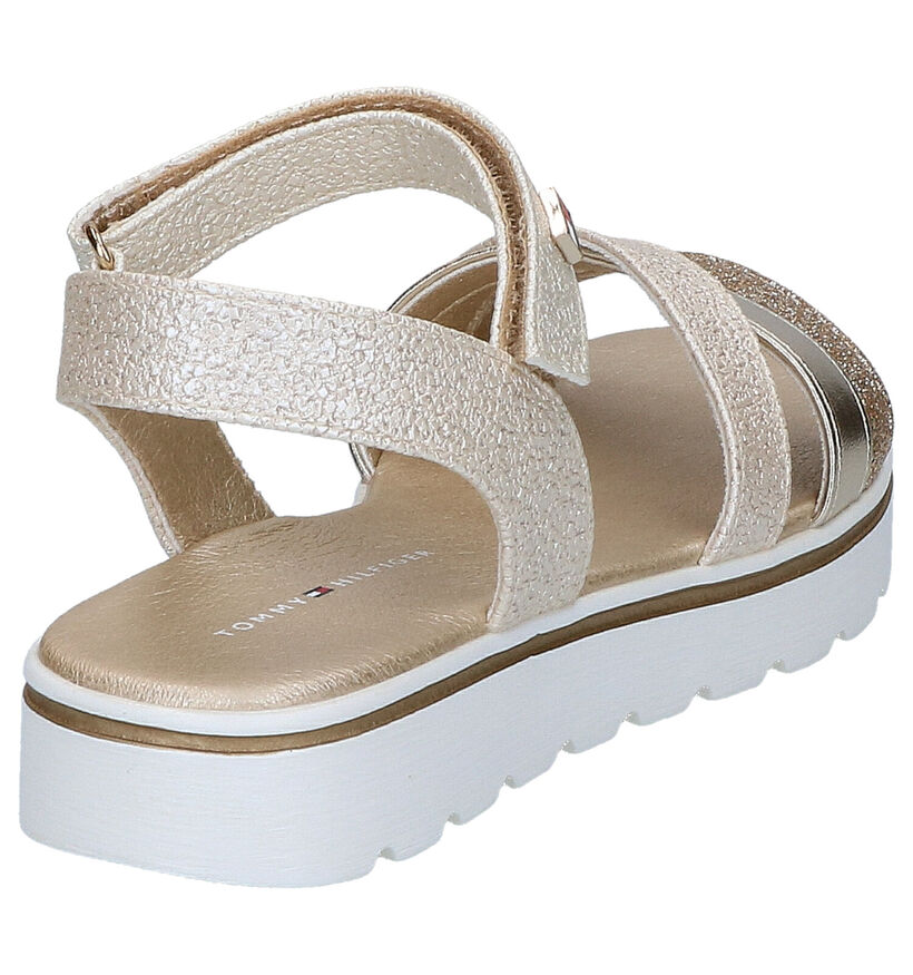 Tommy Hilfiger Gouden Sandalen in kunstleer (290056)