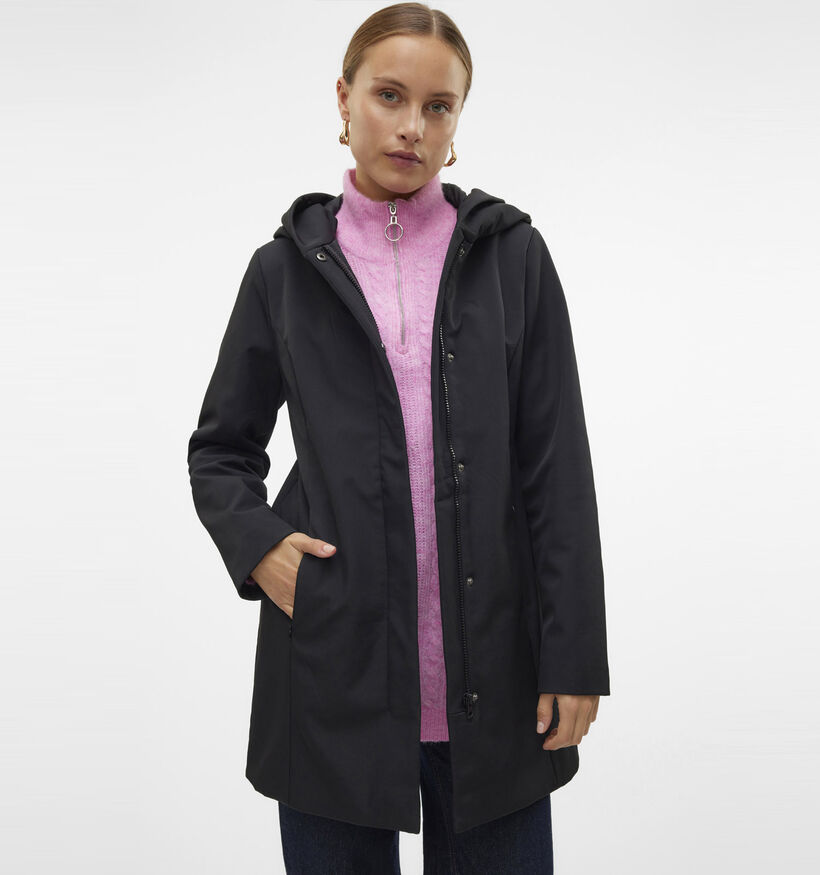 Vero Moda Softshelld Manteau long en Noir pour femmes (377542)