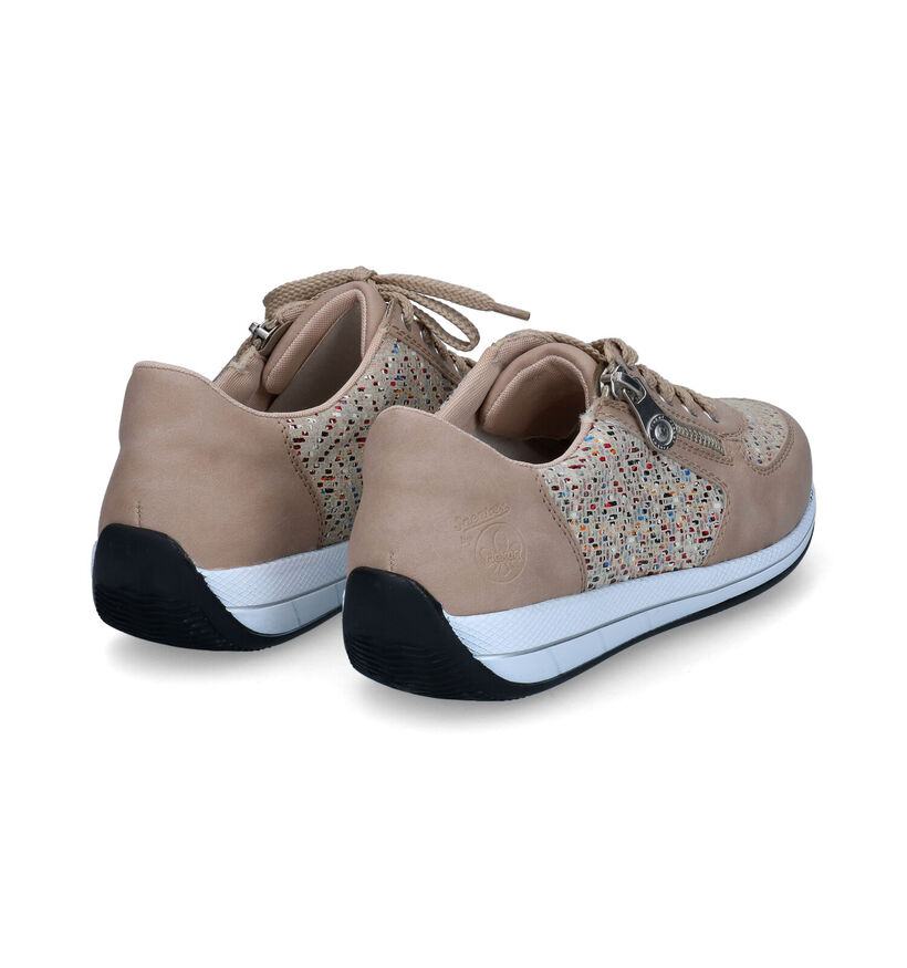 Rieker Beige Sneakers voor steunzolen voor dames (335505) - geschikt voor steunzolen