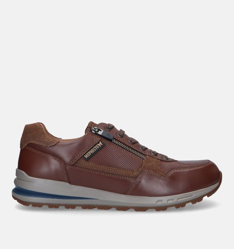 Mephisto Bradley Randy Cognac Veterschoenen voor heren (354624) - geschikt voor steunzolen