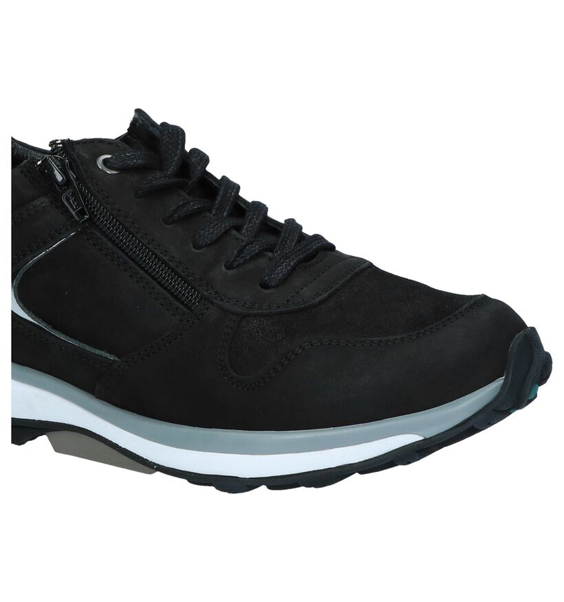 Donkerblauwe Veterschoenen Xsensible Stretchwalker Jersey GX in nubuck (253671)