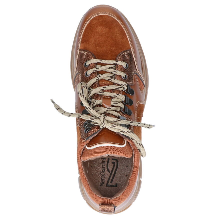 NeroGiardini Cognac Sneakers in leer (262497)