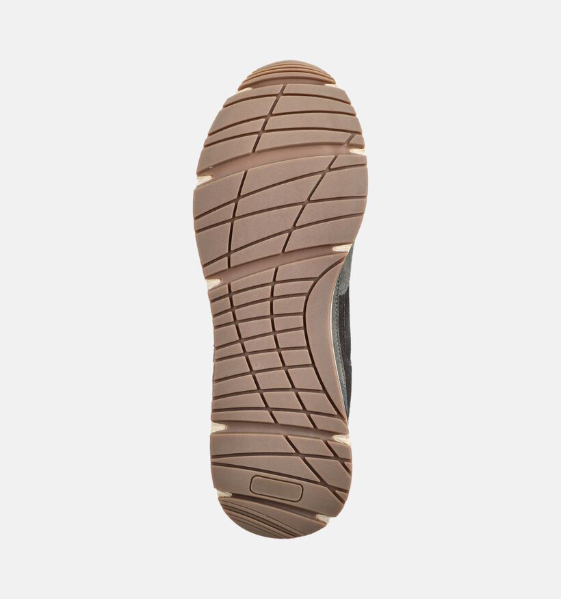 Bufflox Leffe Chaussures plates en Gris fonc&eacute; pour hommes (379788) - pour semelles orthop&eacute;diques