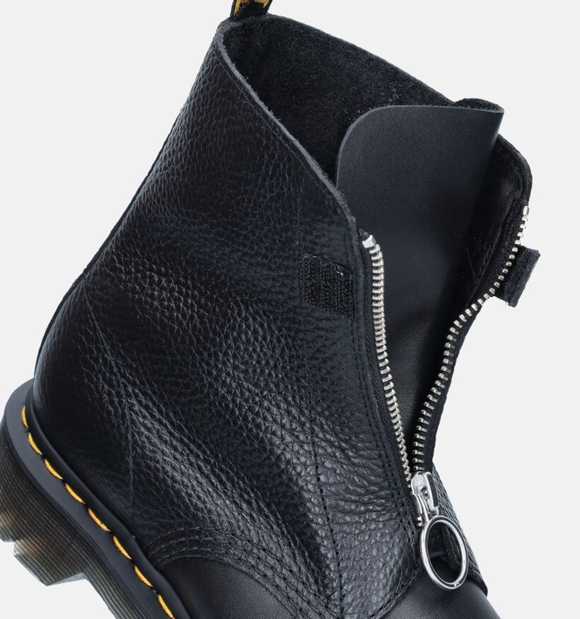 Dr. Martens 1460 Pascal Front Zip Boots en Noir pour femmes (343616) - pour semelles orthopédiques