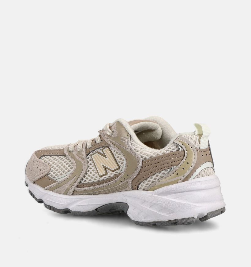 New Balance 530 Baskets en Beige pour filles, gar&ccedil;ons (366194) - pour semelles orthop&eacute;diques