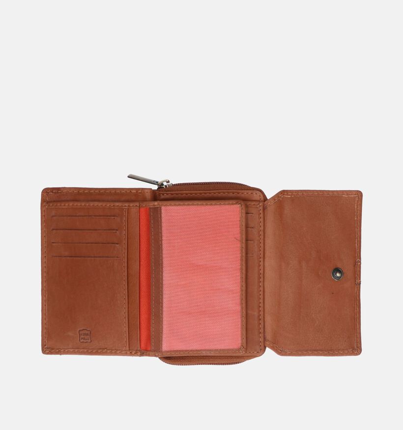 Euro-Leather Cognac Portemonnee voor dames (365219)