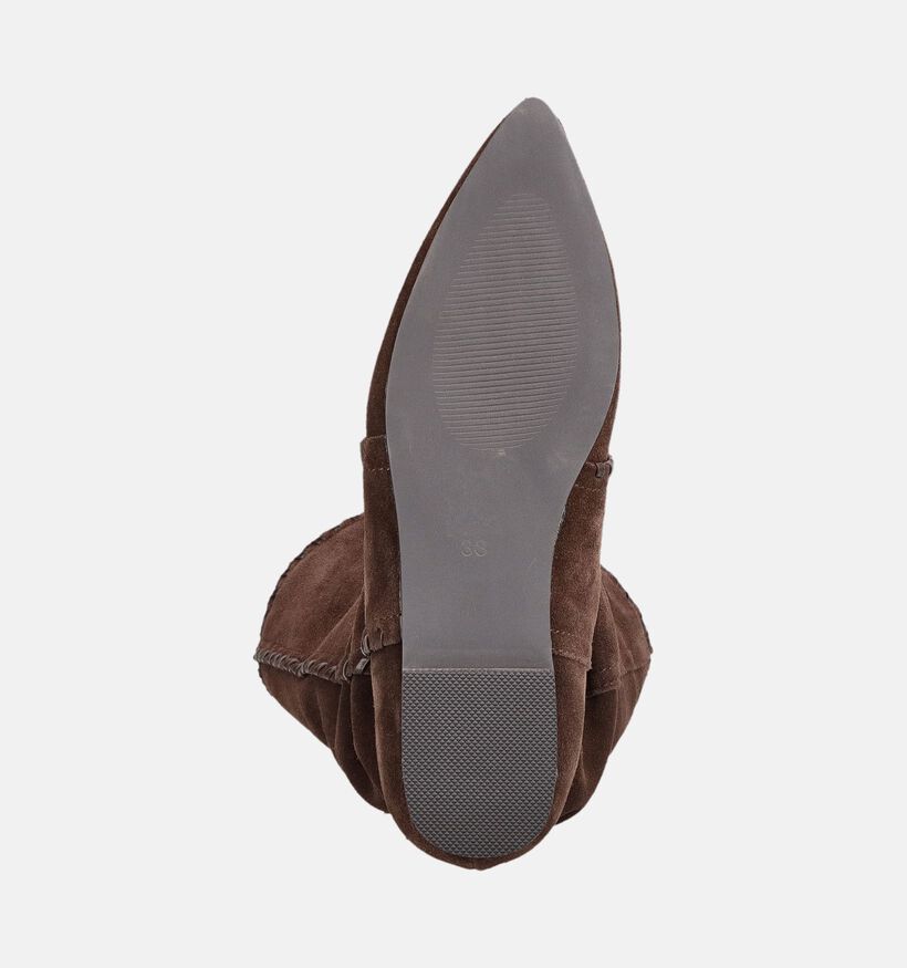 Poelman Dark Brown Cow Donkerbruine Laarzen voor dames (388205)
