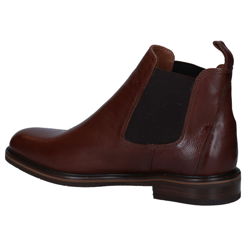 Ambiorix Flemming Chelsea Boots en Cognac en cuir (300715)
