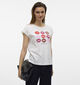 Vero Moda Cysma Wit T-shirt voor dames (353167)