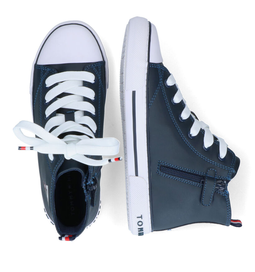Tommy Hilfiger Chaussures hautes en Bleu foncé en simili cuir (314507)