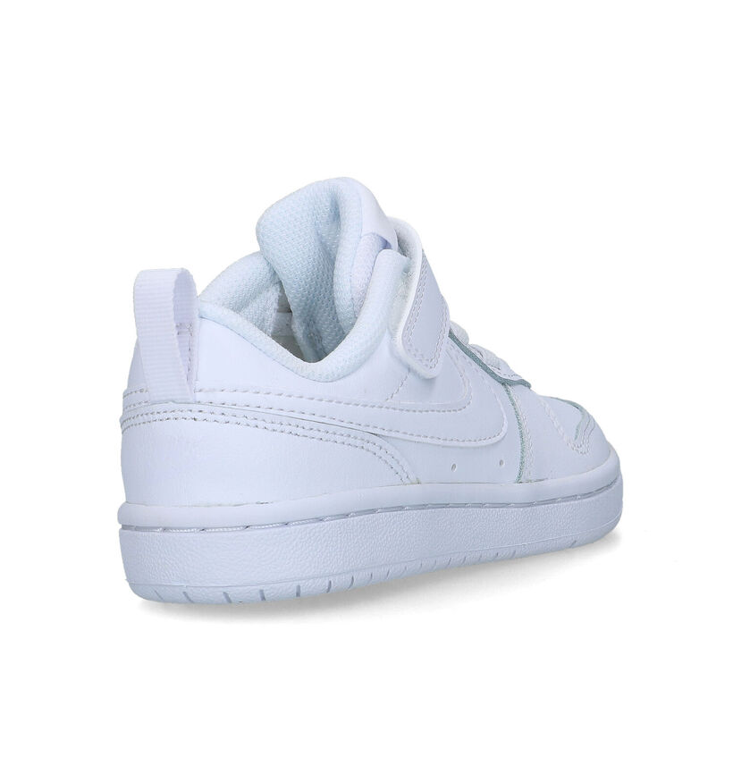 Nike Court Borough Baskets en Blanc pour filles, garçons (333172)