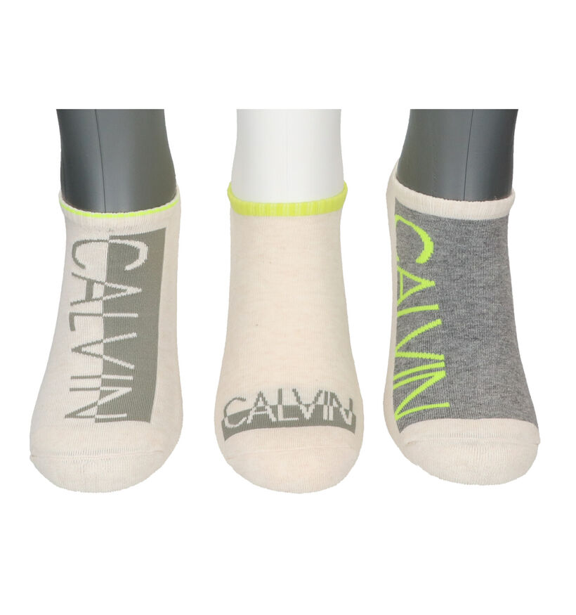 Calvin Klein Socks Chaussettes basses en Ecru - 3 Paires (290735)