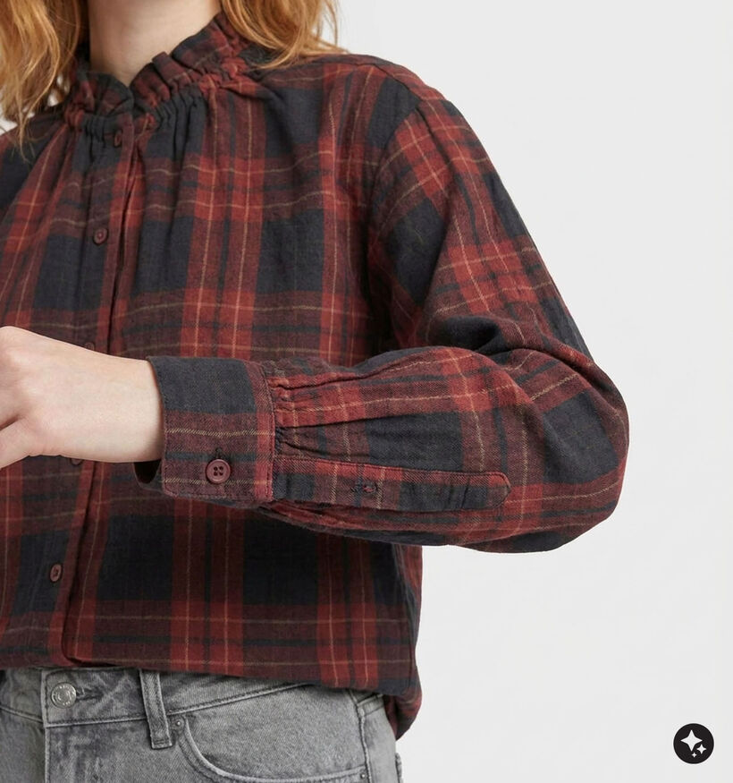 The Korner Donkerrode Blouse voor dames (382190)