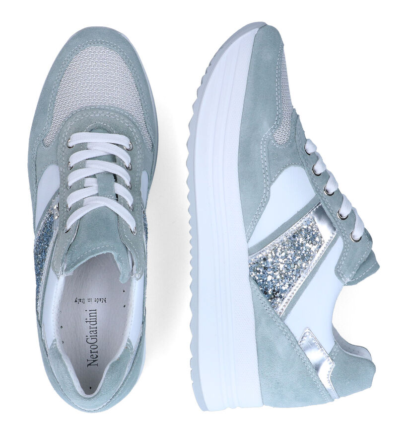 NeroGiardini Groene Sneakers voor dames (307499) - geschikt voor steunzolen