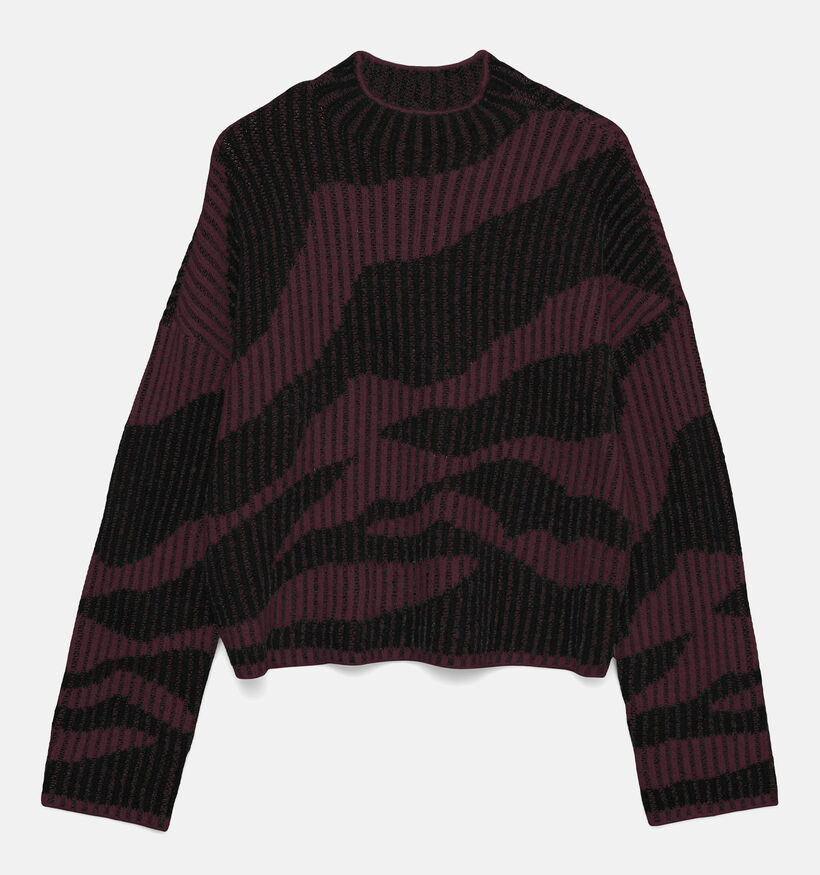 Vero Moda Scorpio Bordeaux/Zwarte Trui voor dames (366116)