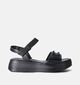Gabor Zwarte Sandalen met sleehak voor dames (355063)