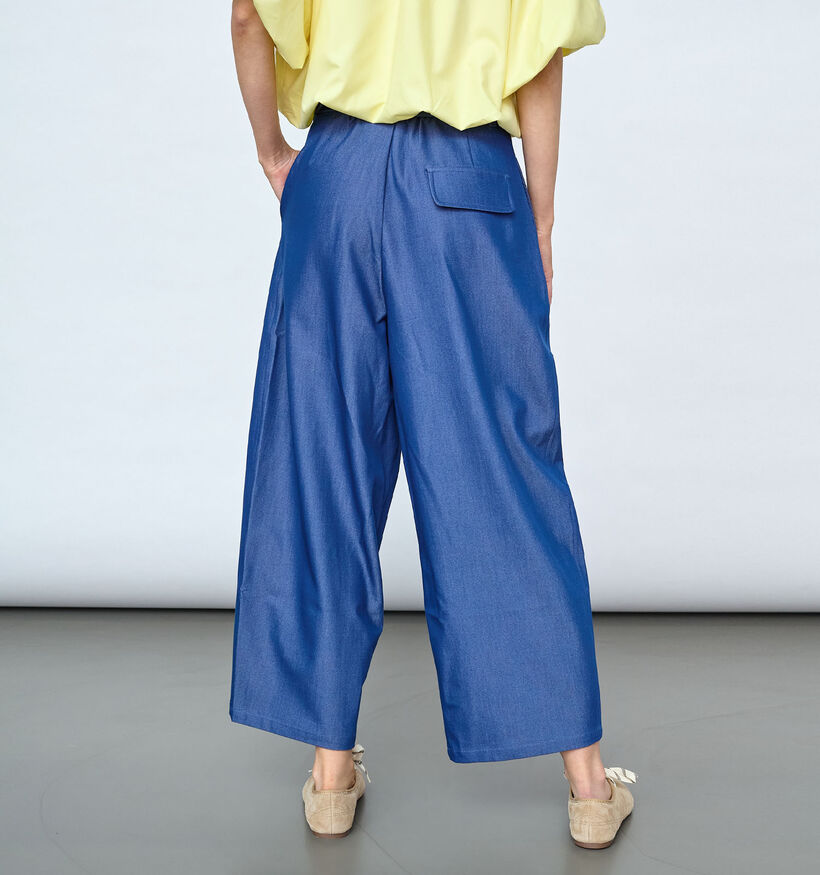 Sisters Point Gaki Pantalon classiques en Bleu pour femmes (384470)
