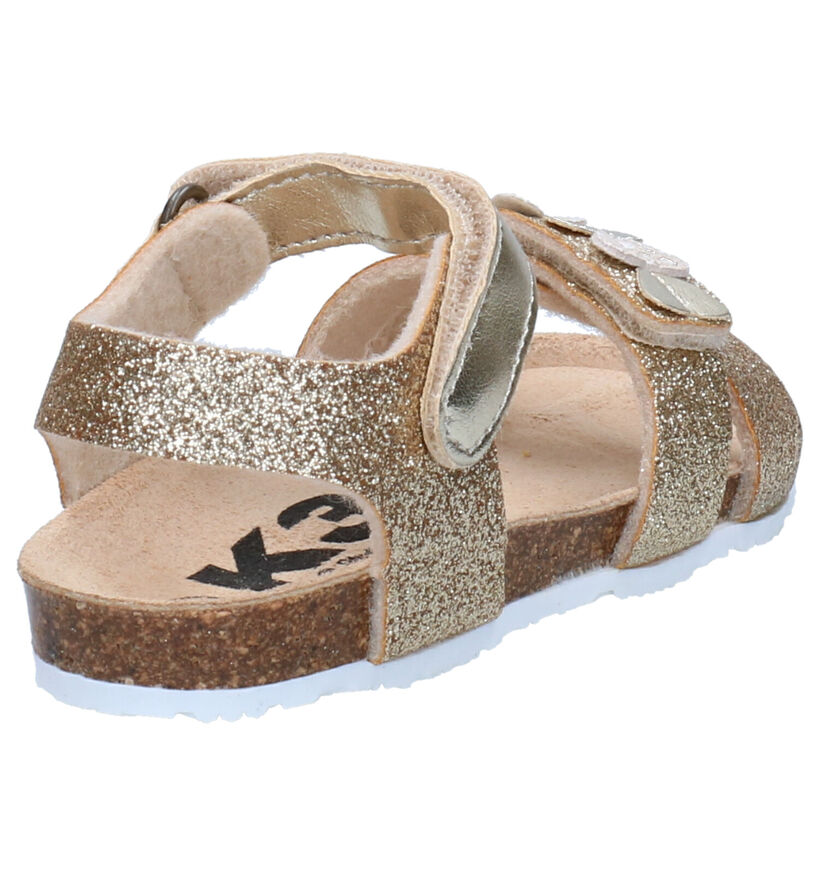 K3 Sandales en Or en simili cuir (272264)