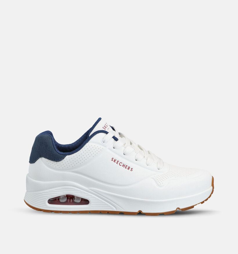 Skechers Uno Suited On Air Baskets basses en Blanc pour hommes (375641)