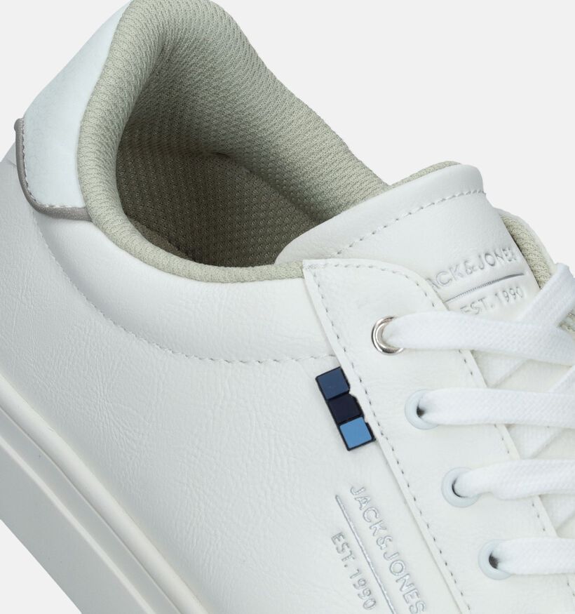 Jack & Jones Bale PU Chaussures à lacets en Blanc pour hommes (337925) - pour semelles orthopédiques