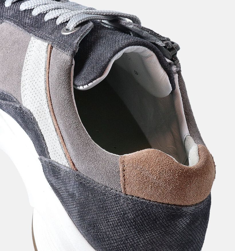 Xsensible Grijze Veterschoenen voor heren (365918) - geschikt voor steunzolen