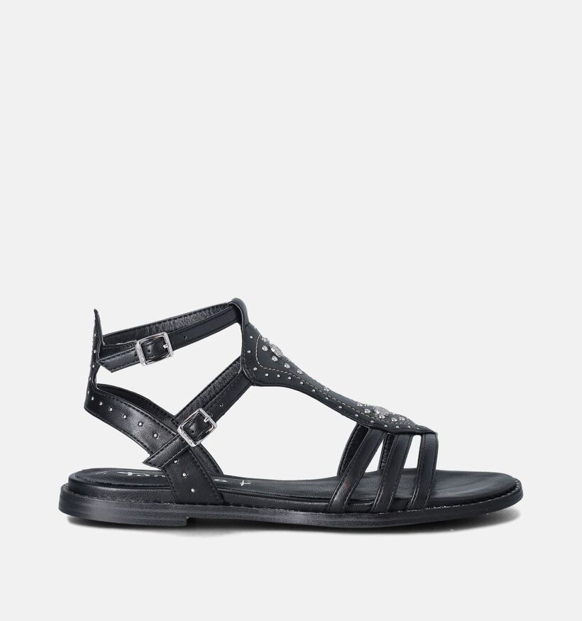 Tamaris Sandales romaines en Noir pour femmes (356934)