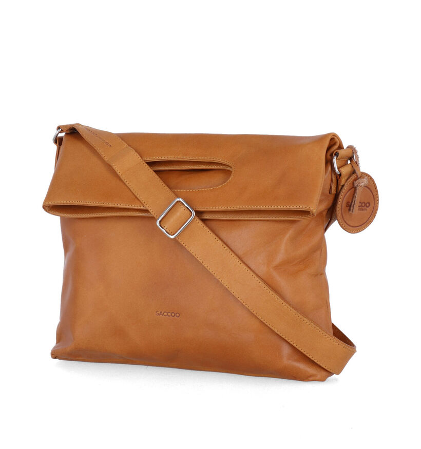 Saccoo Satipo Gele Crossbody Tas in leer (310439)